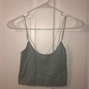 baby blue urban outfitters crop top